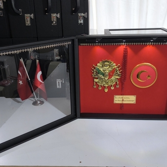 90'ADETLİ TESBİH PANOSU LED IŞIKLI ŞİFRELİ OSMANLI TUĞRALI TÜRK BAYRAKLI ÖZEL İSİMLİ 