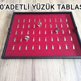 50'ADETLİ YÜZÜK 25'ADETLİ SAAT ŞİFRE KİLİTLİ 2'Lİ KOMBİN KOLEKSİYON ÇANTASI