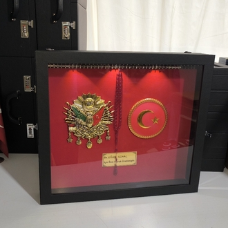 90'ADETLİ TESBİH PANOSU LED IŞIKLI ŞİFRELİ OSMANLI TUĞRALI TÜRK BAYRAKLI ÖZEL İSİMLİ 