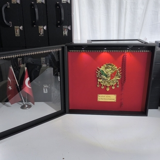 90'ADETLİ TESBİH PANOSU LED IŞIKLI ŞİFRE KİLİTLİ OSMANLI TUĞRALI ÖZEL İSİMLİ 