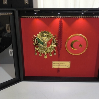 90'ADETLİ TESBİH PANOSU LED IŞIKLI ŞİFRELİ OSMANLI TUĞRALI TÜRK BAYRAKLI ÖZEL İSİMLİ 
