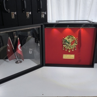 90'ADETLİ TESBİH PANOSU LED IŞIKLI ŞİFRE KİLİTLİ OSMANLI TUĞRALI ÖZEL İSİMLİ 