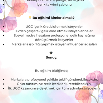 UGC Eğitim Kiti (A’dan Z’ye Öğren) 
