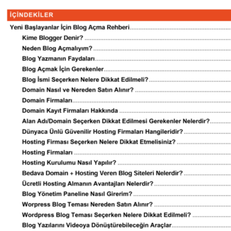 BLOG AÇMA REHBERİ