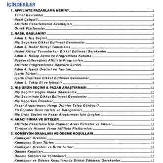 AFFILIATE PAZARLAMA REHBERİ
