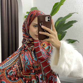 Etro Yün Şal - Vişne