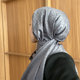 Hermes Koton İpek Şal - Gri Rengi