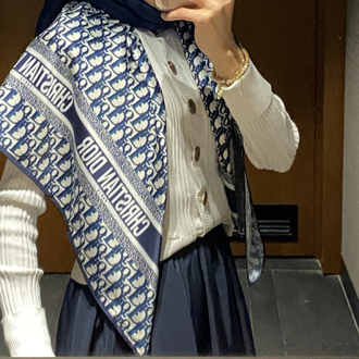 Dior Twill Eşarp - Omuz Şal 