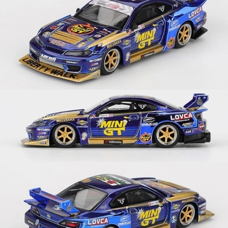 Mini GT 1/64 Nissan LB-Super Silhouette S15 SILVIA Team MINI GT Liberty Walk