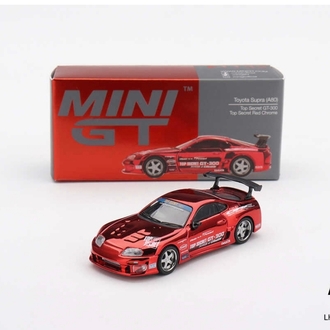 Mini GT Toyota Supra (A80) Top Secret GT-300 Top Secret Red Chrome MGT01132