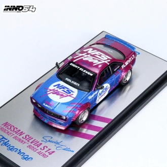 Inno64 Tofu Garage Nissan Silvia S14 Rocket Bunny Boss Aero 1/64 special edition (Açık Kutulu)