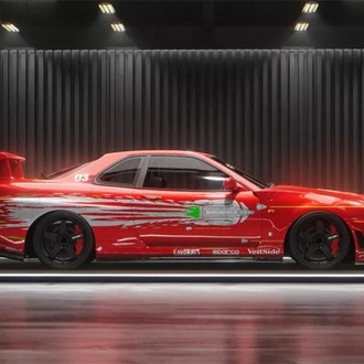 Fast Speed Nissan Skyline GT-R (R34) Fast & Furious - Red