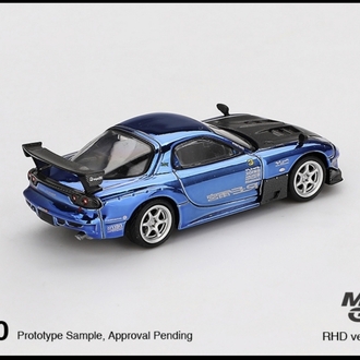 Mini GT 1020 Mazda RX-7 RE-Amemiya Chrome Blue 2025 Malaysia Diecast Expo Limit 3000