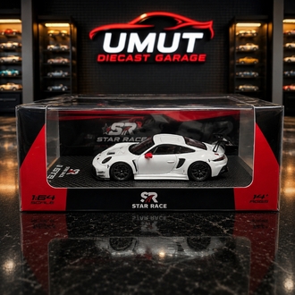 Star Race 1:64 Porsche 911 GT3 R Black White Edition