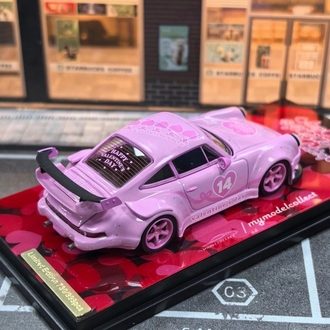 Model Collect Porsche RWB930 GT Wing Pink Valentine's Day Livery