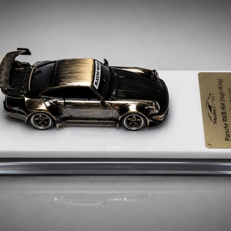 Model Collect Porsche RWB 964 (High Wing) Chrome Bronze Brushed Livery