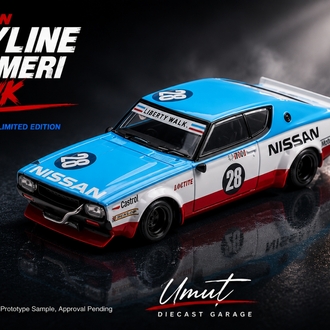 Mini GT Nissan Skyline Kenmeri Liberty Walk Nissan Racing '75 concept MGT01212