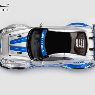 ET Model x Model Collect 1:64 Nissan GT-R R35 LB Widebody Modified 1.5 Version FNF Silver Blue