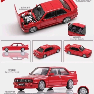 Mortal Model BMW E30 M3 Sedan Sport Evolution Pearl Red
