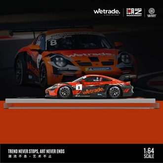 ModernArt Porsche 911 GT3 CUP no.8 Wetrade (Pleksi-Kapalı Jelatinli-Limitli Model)