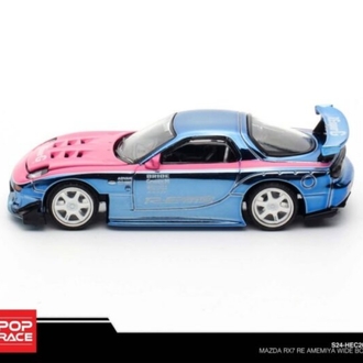 Pop Race Mazda RX7 RE Amemiya WideBody Blue Chrome 2025 Hobby Expo China Special Edition S24-HEC2025