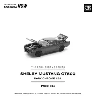 POPRACE PRDC004 SHELBY MUSTANG GT500 DARK CHROME