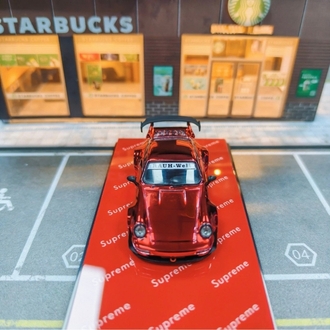 Flame Model Porsche RWB 993 Red Alloy