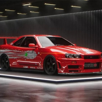 Fast Speed Nissan Skyline GT-R (R34) Fast & Furious - Red