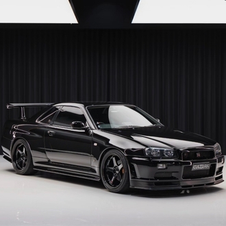 Street Warrior Nissan Skyline R34 GTR V-Spec II Chrome Black
