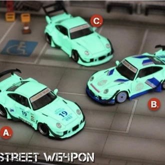 Street Weapon PORSCHE RWB 993 - #02 - Luminous - Turquoise
