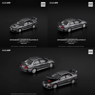 Pop Race Mitsubishi Lancer Evolution IV 1:64 Diecast Model Car – Rally Icon PR64-0327