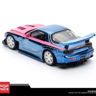 Pop Race Mazda RX7 RE Amemiya WideBody Blue Chrome 2025 Hobby Expo China Special Edition S24-HEC2025