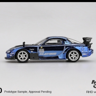 Mini GT 1020 Mazda RX-7 RE-Amemiya Chrome Blue 2025 Malaysia Diecast Expo Limit 3000