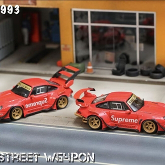 Street Weapon RWB 993 Porsche Supreme Low Tail Red