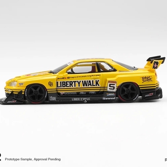 Mini GT Nissan LB-ER34 Super Silhouette SKYLINE Sport Yellow MGT01182

