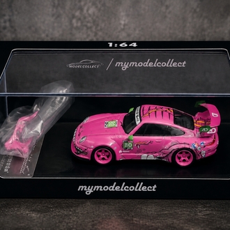 Model Collect 1:64 Porsche RWB 993 High Wing Roxy Livery + Figure