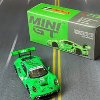Mini GT 713 Porsche 911 GT3 R #80 GTD AO Racing 2023 IMSA Sebring 12 Hrs