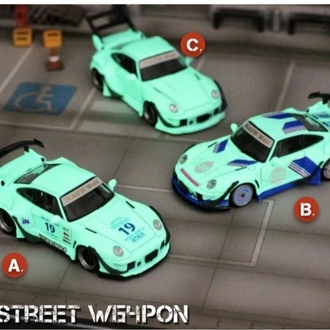 Street Weapon PORSCHE RWB 993 - #19 - Luminous - turquoise -
