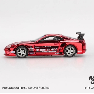 Mini GT Toyota Supra (A80) Top Secret GT-300 Top Secret Red Chrome MGT01132
