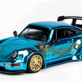 TPC PORSCHE RWB 964 - Arowana Livery  - Chome Blue