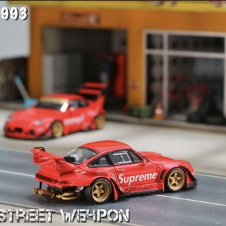 Street Weapon RWB 993 Porsche Supreme Low Tail Red