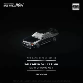 POP RACE PRDC002 SKYLINE GT-R R32 DARK CHROME