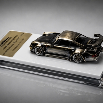 Model Collect Porsche RWB 964 (High Wing) Chrome Bronze Brushed Livery