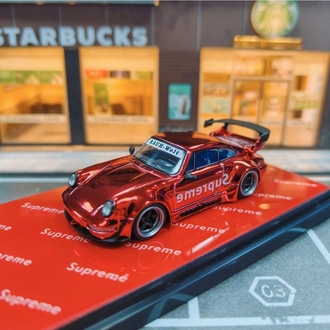 Flame Model Porsche RWB 964 Red Alloy