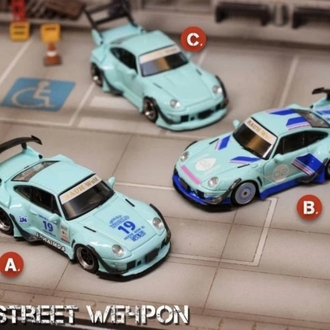 Street Weapon PORSCHE RWB 993 - #02 - Luminous - Turquoise