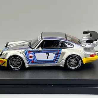 Street Weapon Porsche RWB 964 Wide-Body Modified Silver
