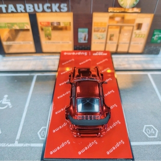 Flame Model Porsche RWB 964 Red Alloy