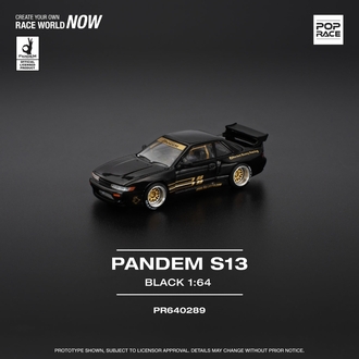 Pop Race 1/64 Pandem S13 Black PR640289