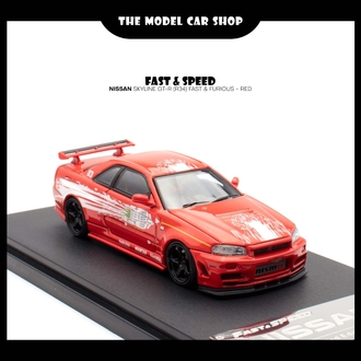 Fast Speed Nissan Skyline GT-R (R34) Fast & Furious - Red