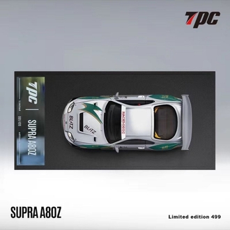 TPC Toyota Supra A80 Z Silver Green + Figure